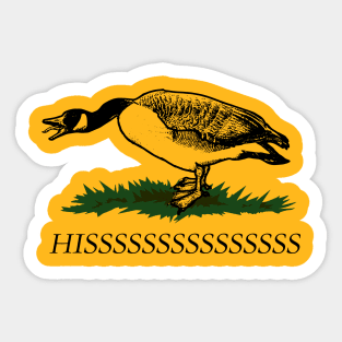 Give Me Liberty or Hisssssss - Don't Tread On Me Goose Sticker